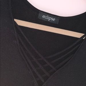 Black Detailed Top